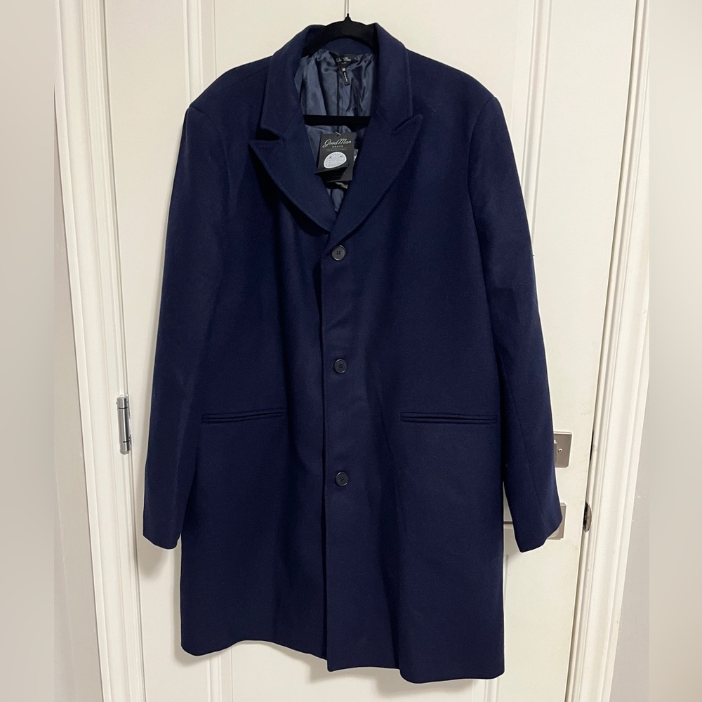 NWT - Good Man Brand Men's Stretch Wool Coat - Made in Italy - Size XXL